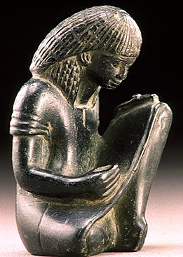 Seated Scribe; Egyptian, New Kingdom ca.1350 BCE